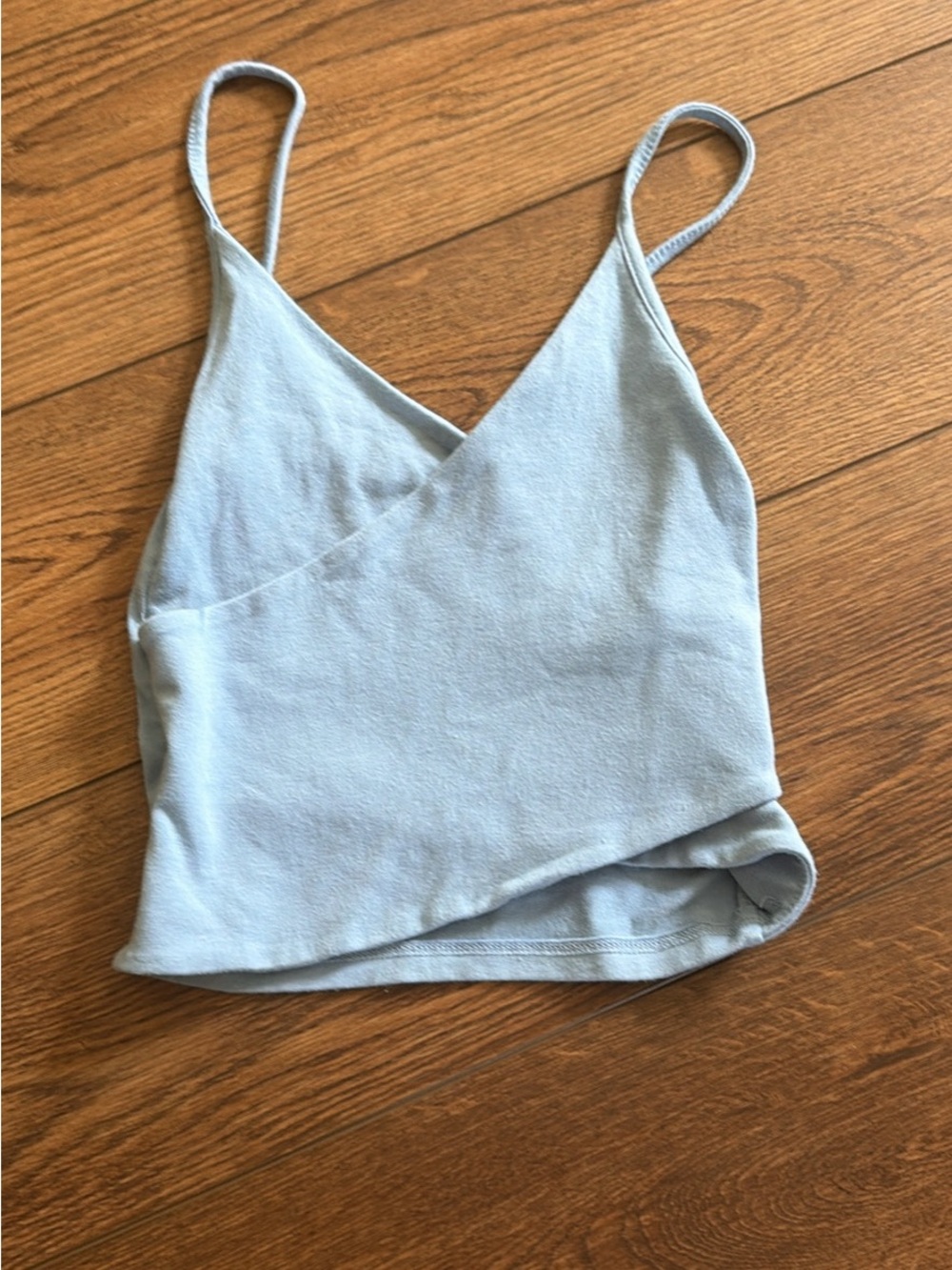 aerie Pale Blue Wrap Cami Tank
